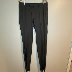 Kenneth Cole Reaction Black print dress pants Size 33x40(raw hem) NWOT